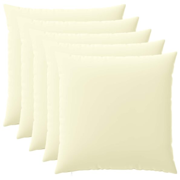 vidaXL Poťah na podložku 6 pcs HEERLEN Krémová 65 x 65 cm Polyester – Obrázok 2