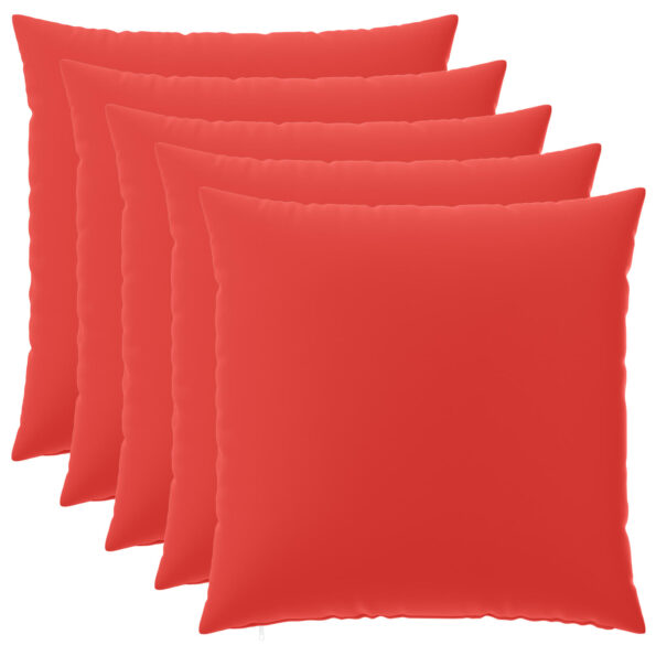 vidaXL Poťah na podložku 6 pcs HEERLEN Červená 65 x 65 cm Polyester – Obrázok 2