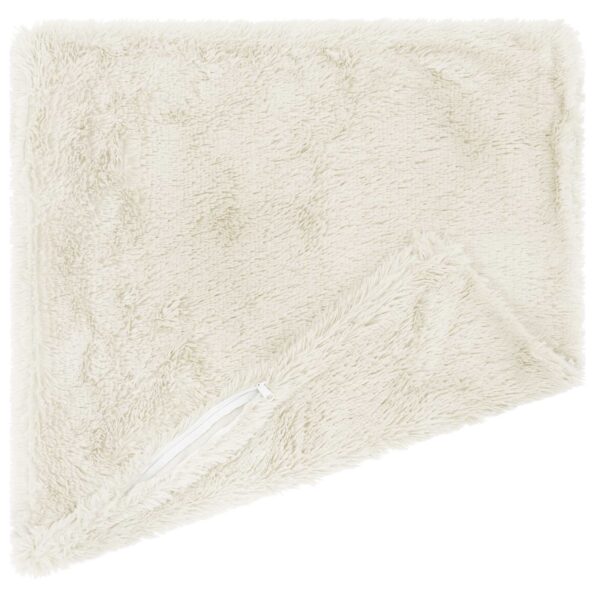 vidaXL Poťah na podložku 2 pcs HEERLEN Biela 65 x 65 cm PV fleece – Obrázok 4