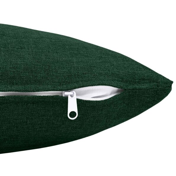 vidaXL Poťah na podložku 2 ks HEERLEN Tmavozelená 70 x 70 cm Látka – Obrázok 4