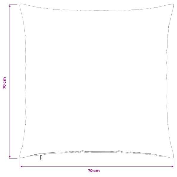 vidaXL Poťah na podložku 2 ks HEERLEN Tmavozelená 70 x 70 cm Látka – Obrázok 9