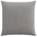 vidaXL Poťah na podložku 2 pcs HEERLEN Svetlosivá 70 x 70 cm manšestr – Obrázok 2
