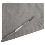 vidaXL Poťah na podložku 2 pcs HEERLEN Svetlosivá 70 x 70 cm manšestr – Obrázok 3