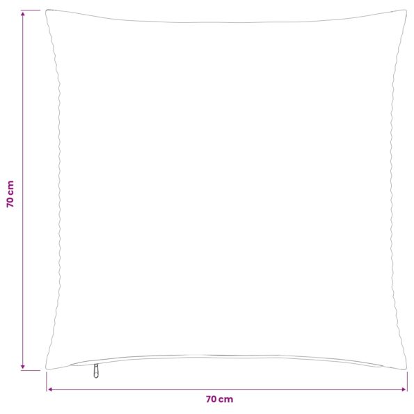 vidaXL Poťah na podložku 2 pcs HEERLEN Svetlosivá 70 x 70 cm manšestr – Obrázok 9