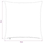 vidaXL Poťah na podložku 6 ks HEERLEN Krémová 70 x 70 cm – Obrázok 10