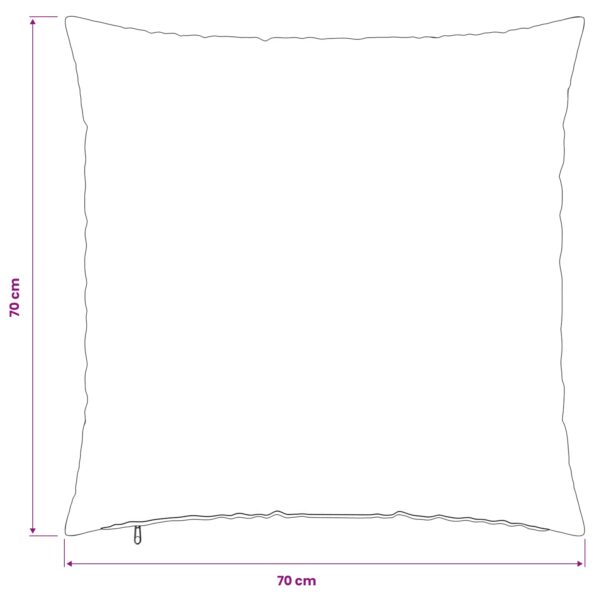 vidaXL Poťah na podložku 6 ks HEERLEN Krémová 70 x 70 cm – Obrázok 10