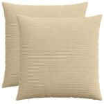 vidaXL Poťah na podložku 2 pcs HEERLEN Zelená šedá 80 x 80 cm manšestr
