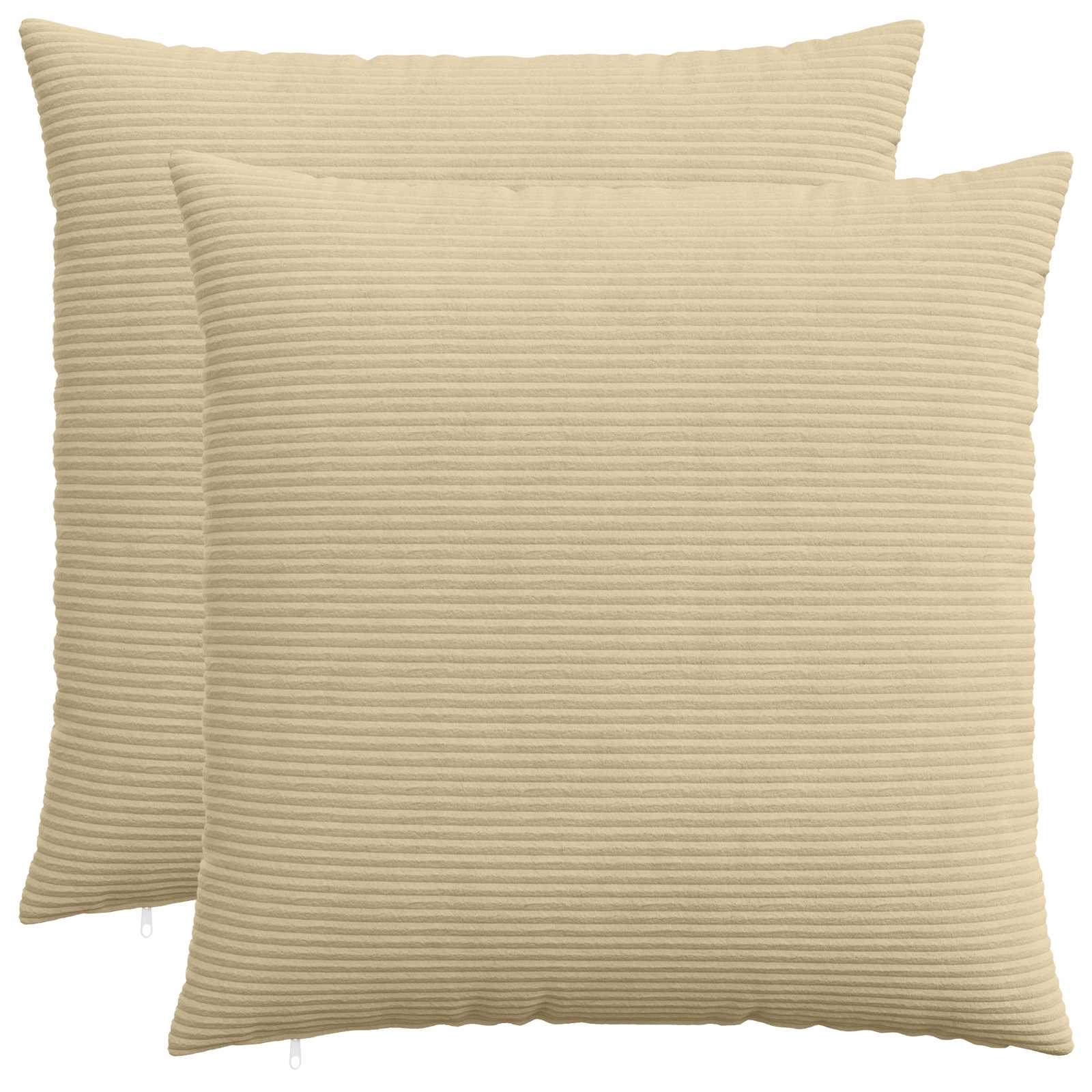 913587_1.jpg vidaXL Poťah na podložku 2 pcs HEERLEN Zelená šedá 80 x 80 cm manšestr – Obrázok 1