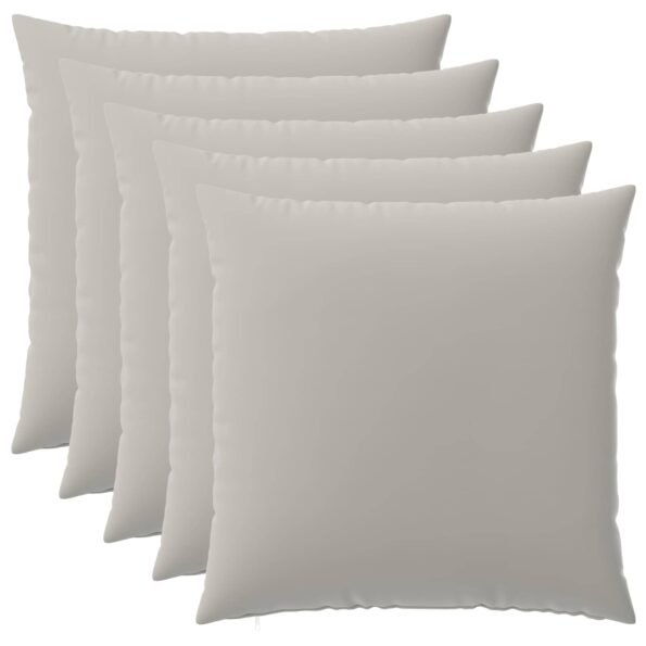 vidaXL Poťah na podložku 6 pcs HEERLEN Sivá 80 x 80 cm Polyester – Obrázok 2