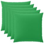 vidaXL Poťah na podložku 6 pcs HEERLEN Zelená 80 x 80 cm Polyester – Obrázok 2