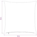 vidaXL Poťah na podložku 6 pcs HEERLEN Svetlomodrá 80 x 80 cm – Obrázok 12