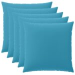 vidaXL Poťah na podložku 6 pcs HEERLEN Svetlomodrá 80 x 80 cm – Obrázok 2