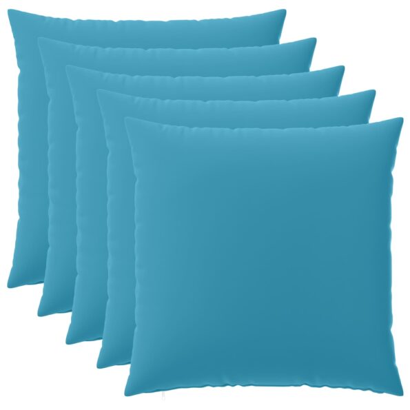 vidaXL Poťah na podložku 6 pcs HEERLEN Svetlomodrá 80 x 80 cm – Obrázok 2