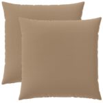 vidaXL Poťah na podložku 2 ks HEERLEN Sivohnedá 80 x 80 cm Polyester – Obrázok 2