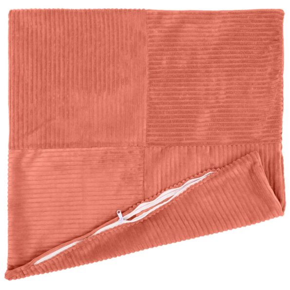 vidaXL Poťah na podložku 2 pcs ALMELO Červenooranžová 30 x 30 cm – Obrázok 3