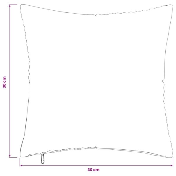 vidaXL Poťah na podložku 2 pcs ALMELO Červenooranžová 30 x 30 cm – Obrázok 9