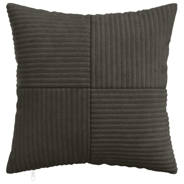 vidaXL Poťah na podložku 2 pcs ALMELO Antracitová 30 x 30 cm manšestr – Obrázok 2
