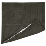 vidaXL Poťah na podložku 2 pcs ALMELO Antracitová 30 x 30 cm manšestr – Obrázok 3