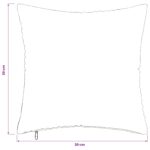 vidaXL Poťah na podložku 2 pcs ALMELO Antracitová 30 x 30 cm manšestr – Obrázok 9