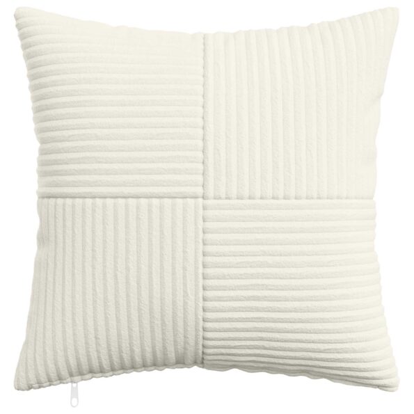 vidaXL Poťah na podložku 2 pcs ALMELO Krémová 40 x 40 cm manšestr – Obrázok 2