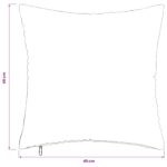 vidaXL Poťah na podložku 2 pcs ALMELO Krémová 40 x 40 cm manšestr – Obrázok 9