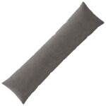 vidaXL Poťah na podložku ALMELO Tmavosivá 40 x 145 cm manšestr