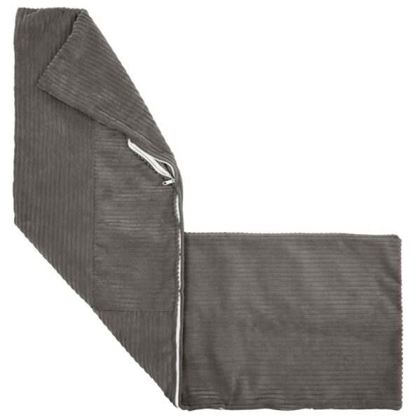 vidaXL Poťah na podložku ALMELO Tmavosivá 40 x 145 cm manšestr – Obrázok 3