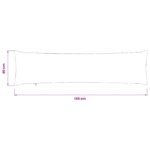 vidaXL Poťah na podložku ALMELO Tmavosivá 40 x 145 cm manšestr – Obrázok 9