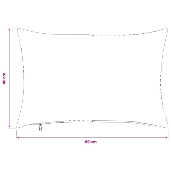 vidaXL Poťah na podložku 2 pcs ALMELO Červenooranžová 40 x 60 cm – Obrázok 9
