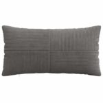 vidaXL Poťah na podložku 6 pcs ALMELO Tmavosivá 40 x 70 cm manšestr – Obrázok 2