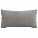 vidaXL Poťah na podložku 6 pcs ALMELO Svetlosivá 40 x 80 cm manšestr – Obrázok 2