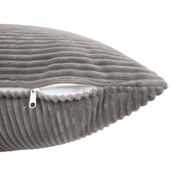 vidaXL Poťah na podložku 6 pcs ALMELO Svetlosivá 40 x 80 cm manšestr – Obrázok 5