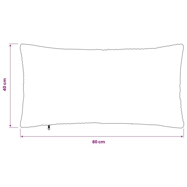 vidaXL Poťah na podložku 6 pcs ALMELO Svetlosivá 40 x 80 cm manšestr – Obrázok 9