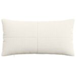 vidaXL Poťah na podložku 2 pcs ALMELO Krémová 40 x 80 cm manšestr – Obrázok 2
