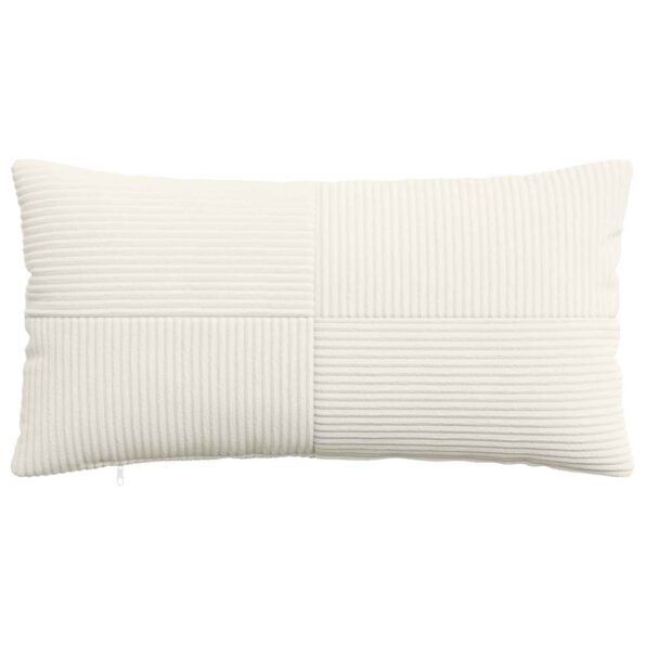 vidaXL Poťah na podložku 2 pcs ALMELO Krémová 40 x 80 cm manšestr – Obrázok 2