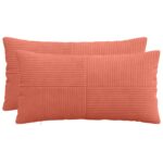 vidaXL Poťah na podložku 2 pcs ALMELO Červenooranžová 40 x 80 cm