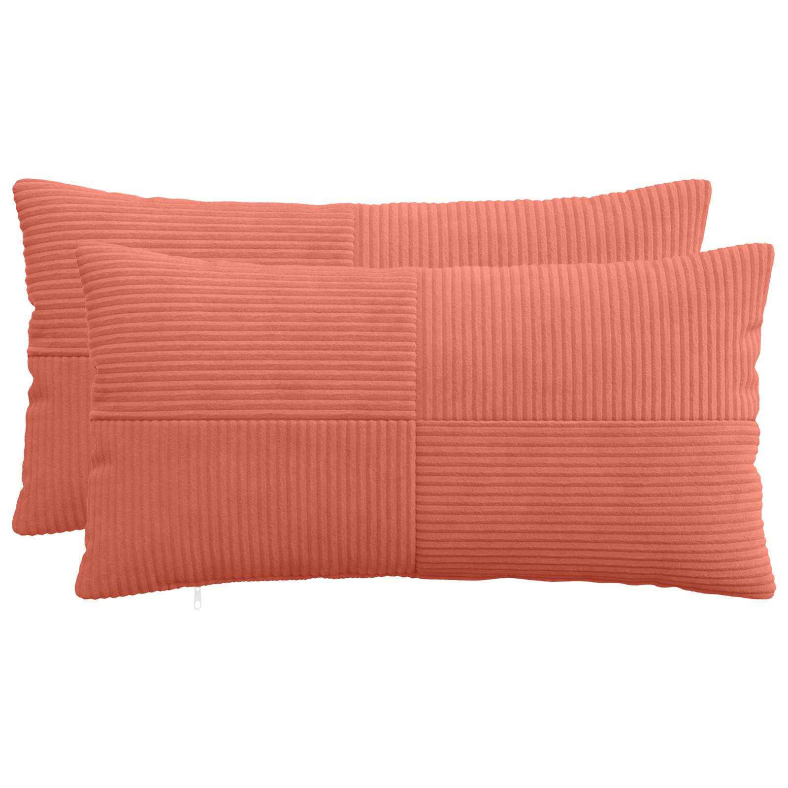 914617_1.jpg vidaXL Poťah na podložku 2 pcs ALMELO Červenooranžová 40 x 80 cm – Obrázok 1