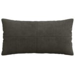 vidaXL Poťah na podložku 2 pcs ALMELO Antracitová 40 x 80 cm manšestr – Obrázok 2