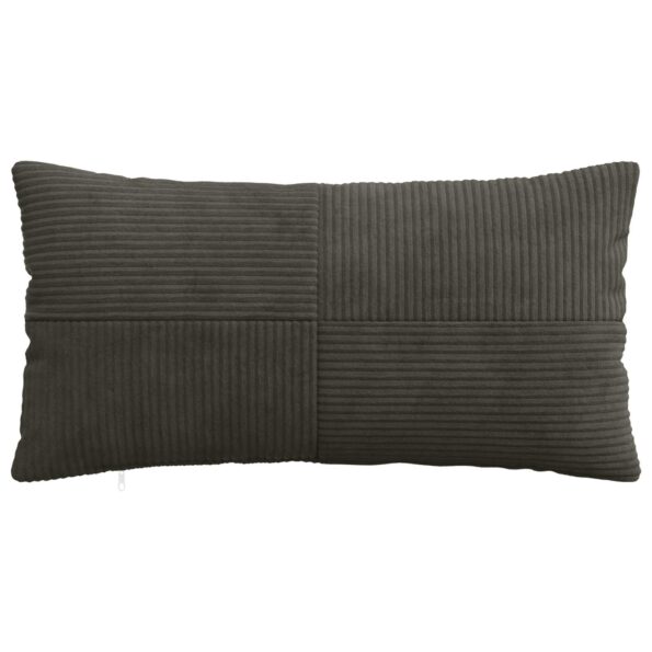 vidaXL Poťah na podložku 2 pcs ALMELO Antracitová 40 x 80 cm manšestr – Obrázok 2