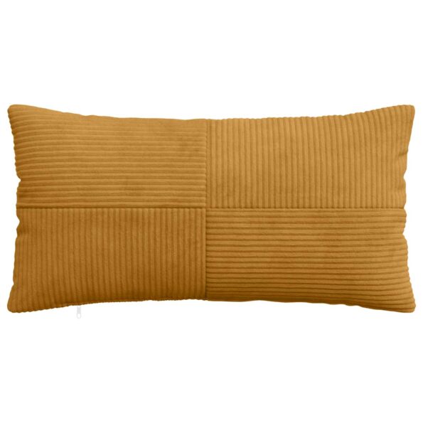 vidaXL Poťah na podložku 2 pcs ALMELO Žltá 40 x 80 cm manšestr – Obrázok 2