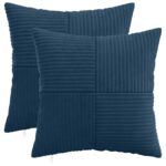 vidaXL Poťah na podložku 2 pcs ALMELO Námornícka modrá 45 x 45 cm
