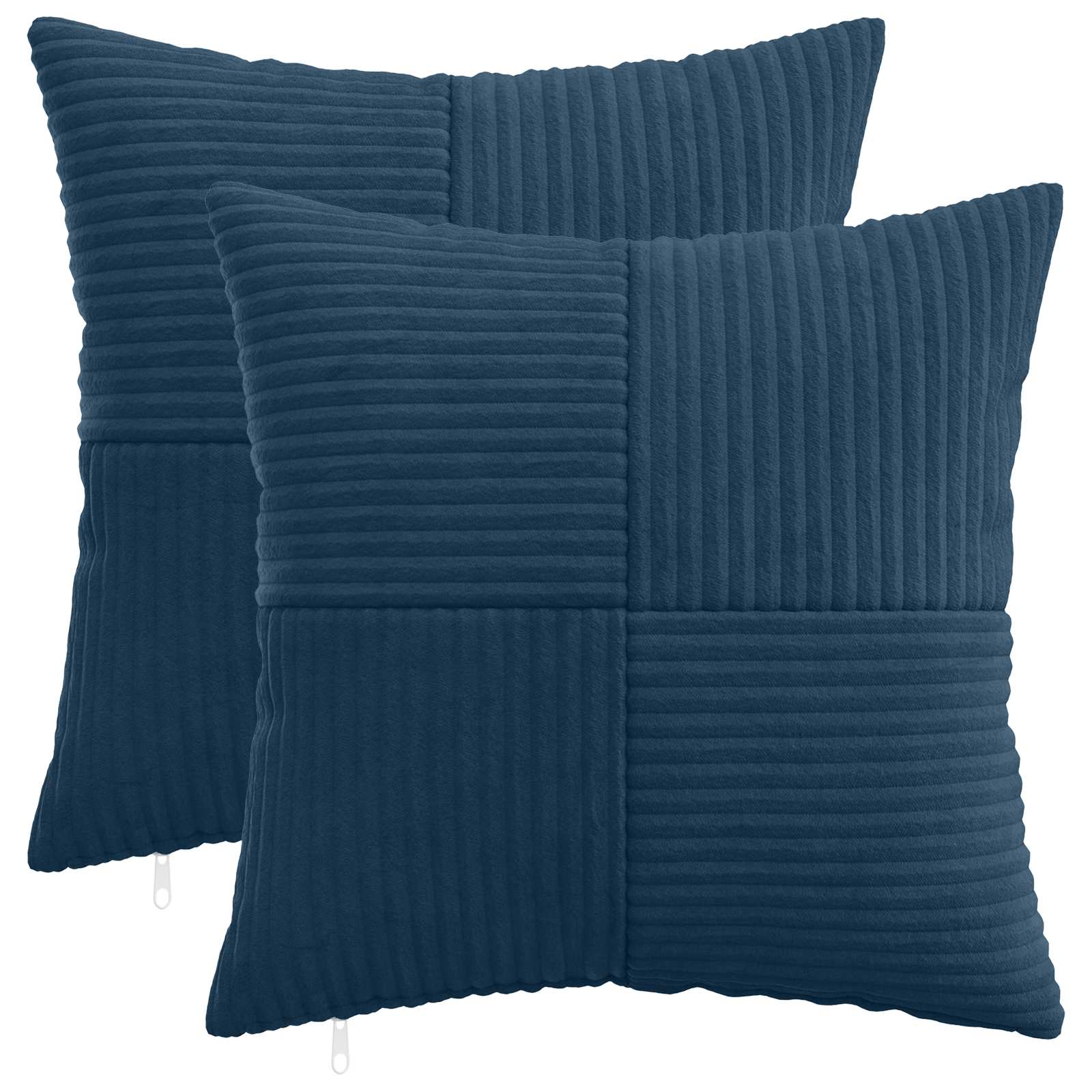 914773_1.jpg vidaXL Poťah na podložku 2 pcs ALMELO Námornícka modrá 45 x 45 cm – Obrázok 1