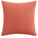 vidaXL Poťah na podložku 6 pcs ALMELO Červenooranžová 50 x 50 cm – Obrázok 2