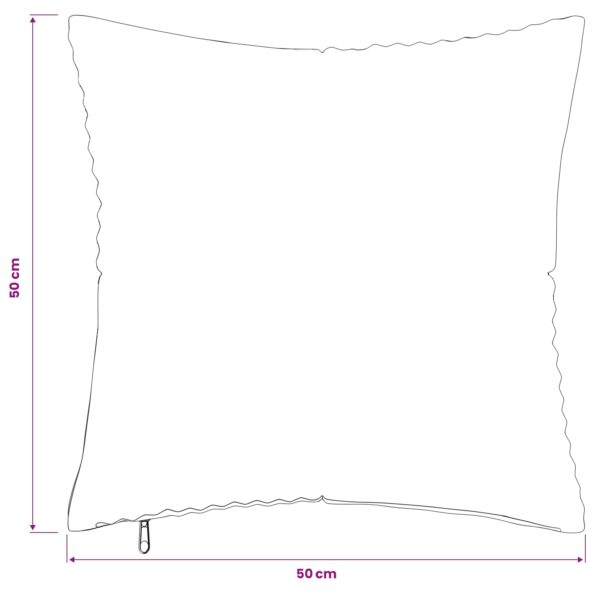 vidaXL Poťah na podložku 6 pcs ALMELO Červenooranžová 50 x 50 cm – Obrázok 9