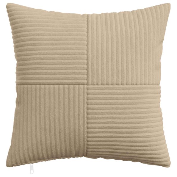 vidaXL Poťah na podložku 12 pcs ALMELO Sivohnedá 50 x 50 cm manšestr – Obrázok 2