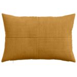 vidaXL Poťah na podložku 2 pcs ALMELO Žltá 50 x 70 cm manšestr – Obrázok 2