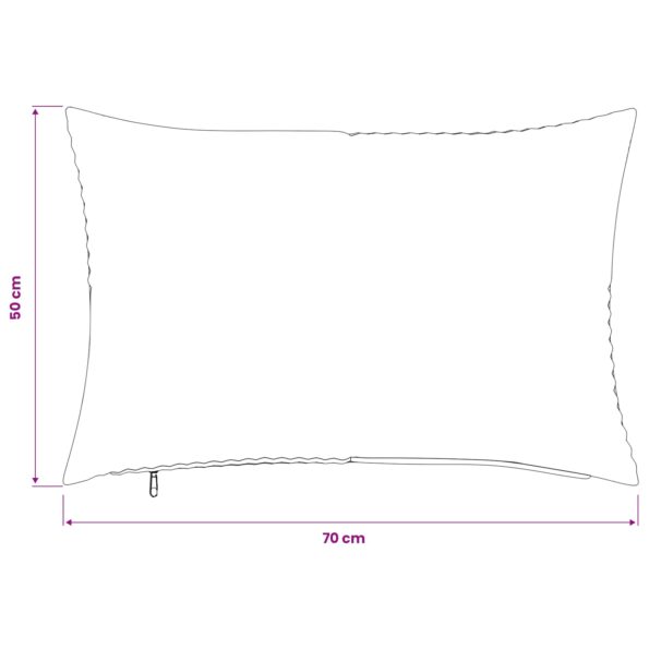 vidaXL Poťah na podložku 2 pcs ALMELO Žltá 50 x 70 cm manšestr – Obrázok 9