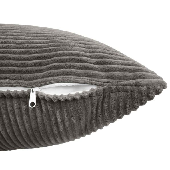 vidaXL Poťah na podložku 6 pcs ALMELO Tmavosivá 50 x 75 cm manšestr – Obrázok 5