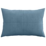 vidaXL Poťah na podložku 6 pcs ALMELO Modrá 50 x 75 cm manšestr – Obrázok 2