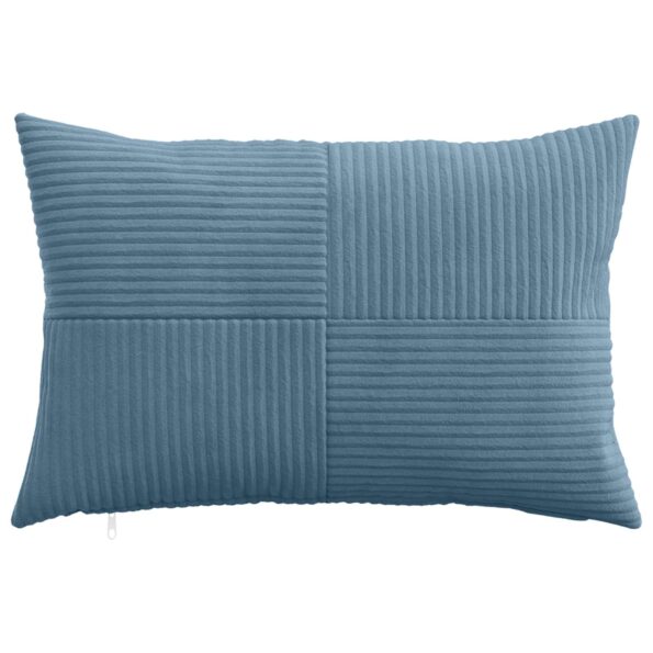 vidaXL Poťah na podložku 6 pcs ALMELO Modrá 50 x 75 cm manšestr – Obrázok 2